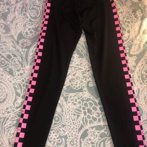 Pink Checkered Leggings